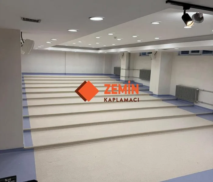 Okul konferans salon pvc zemin kaplama Modeli görsel 5