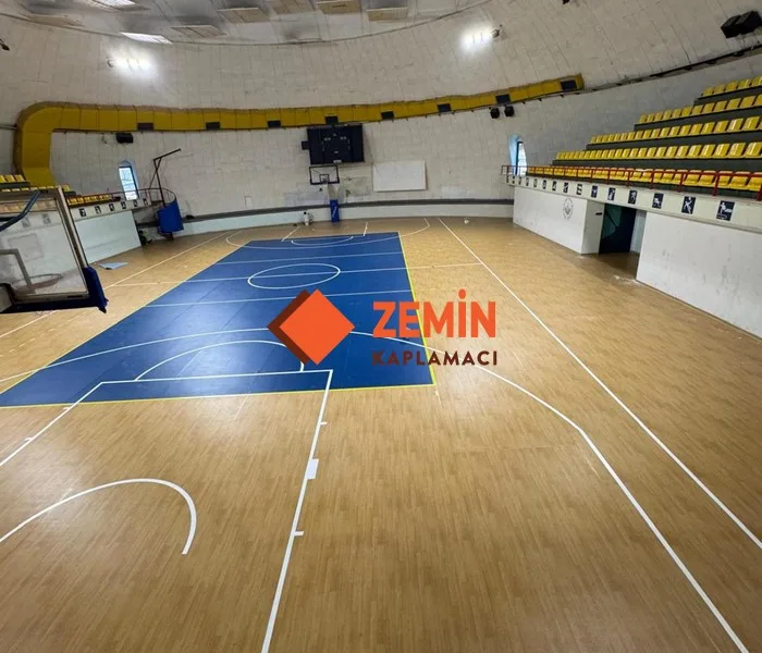 Fiba onaylı pvc spor yer kaplama görsel 2