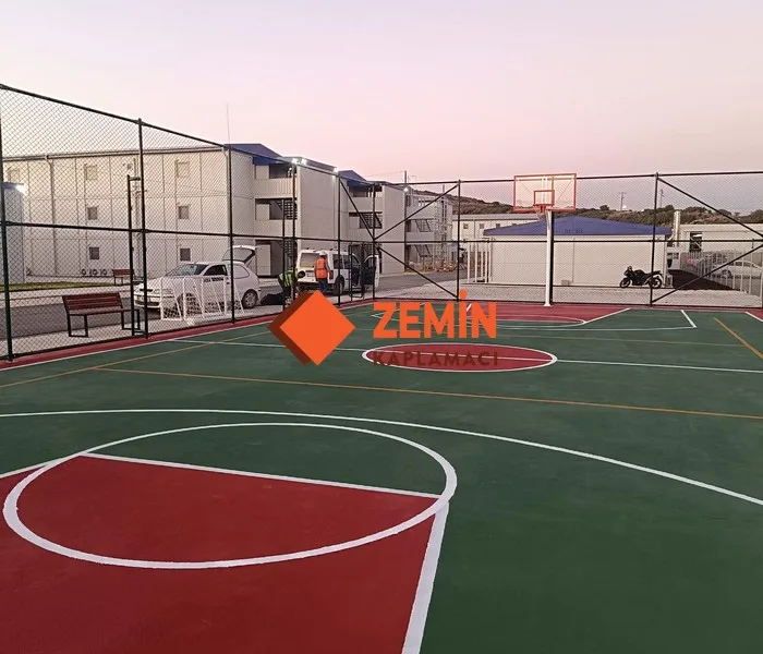 Basketbol sahası akrilik saha boyası kaplamaları görsel 6