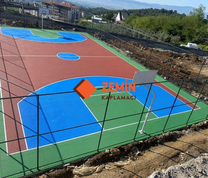 Basketbol sahası akrilik saha boyası kaplama fiyatı görsel 6