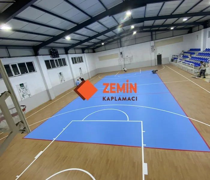 Fiba onaylı pvc spor zemin kaplamacısı görsel 6