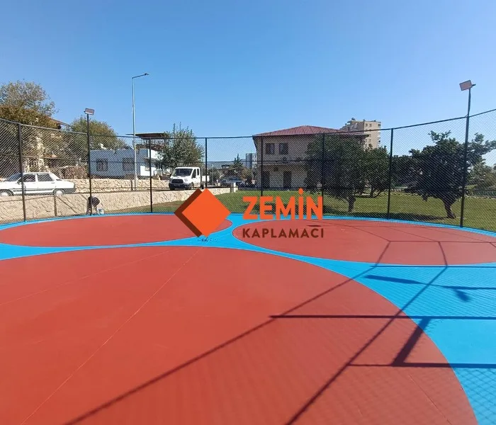 Voleybol sahası akrilik saha boyası kaplamaları görsel 6