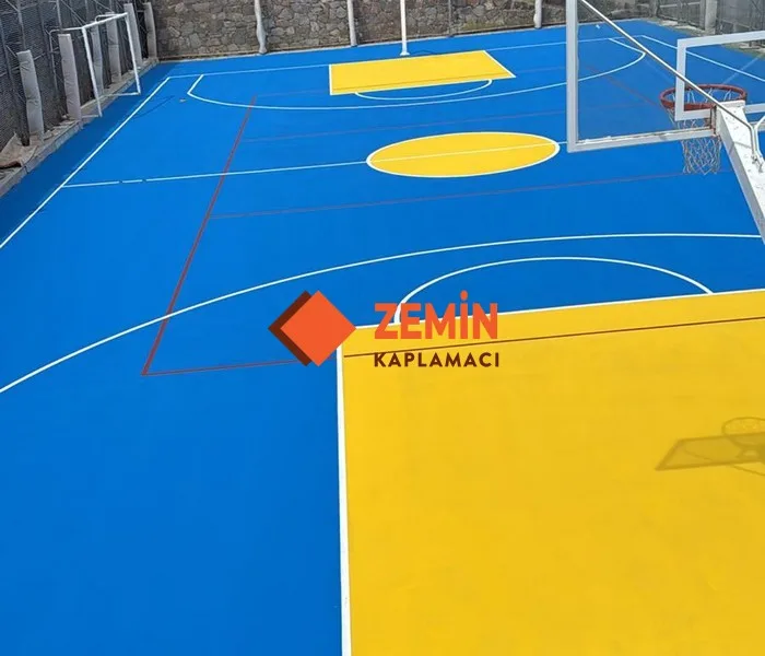 Voleybol sahası akrilik saha boyası kaplamaları görsel 4