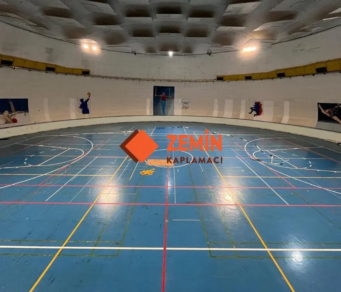 Fiba onaylı pvc spor yer kaplama görsel 3
