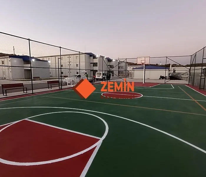 Basketbol sahası akrilik saha boyası kaplamaları görsel 4